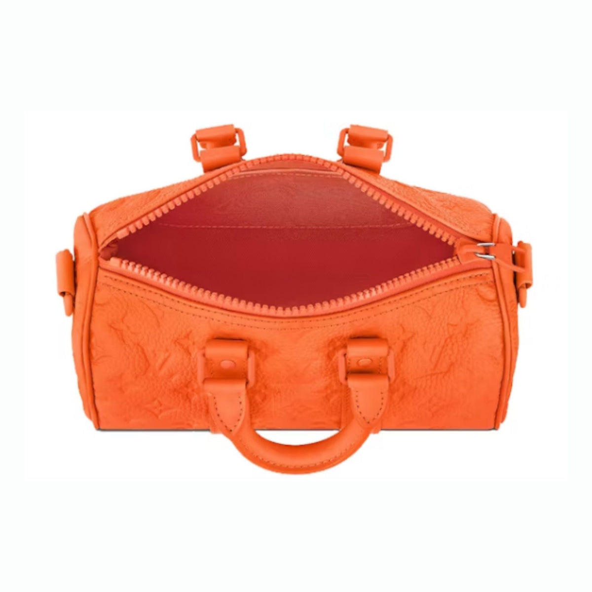Louis Vuitton Keepall Bandouliere 25 Monogram Embossed Orange
