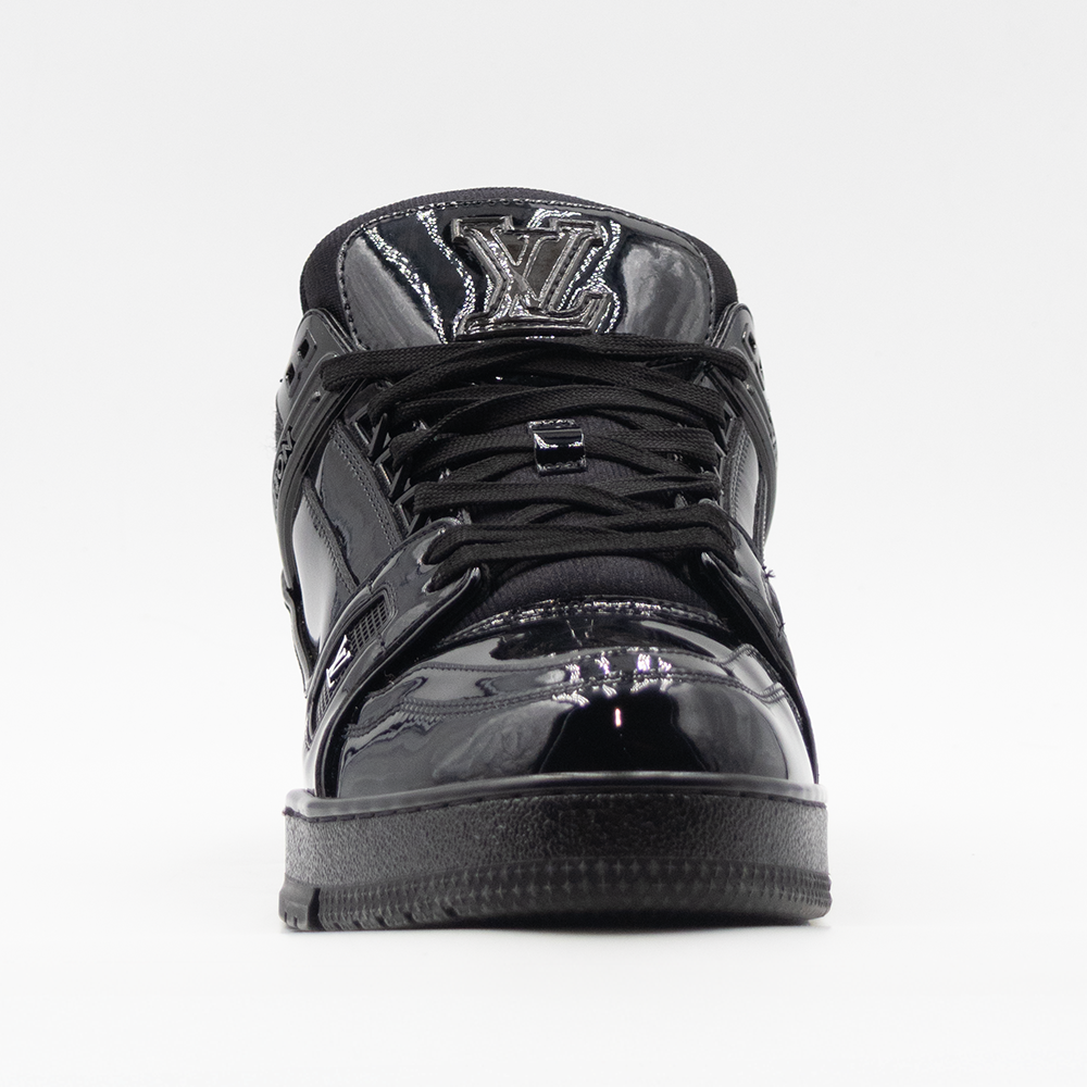 Louis Vuitton LV Trainer Patent Leather Triple Black