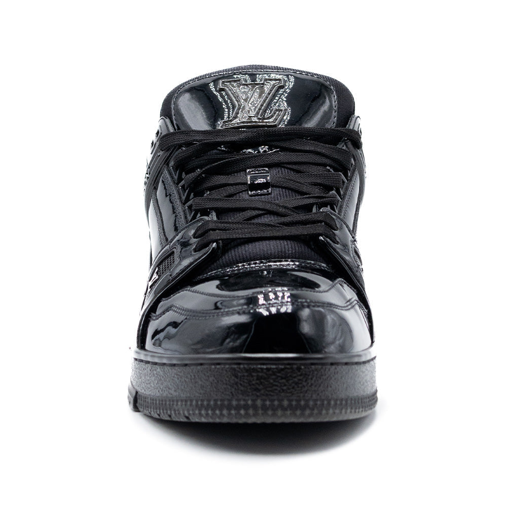 Louis Vuitton LV Trainer Patent Leather Triple Black