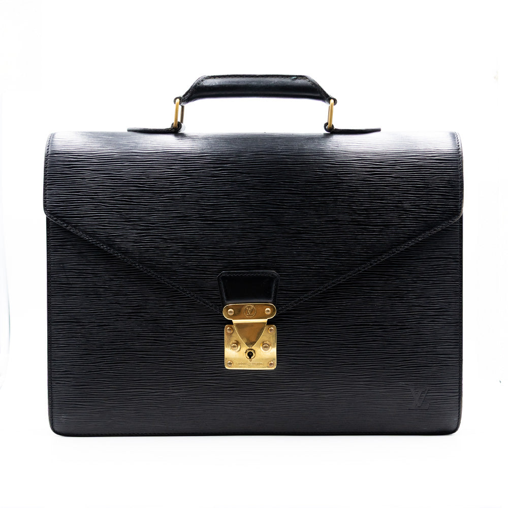 Louis Vuitton Pochette Serviette Ambassador Epi Noir