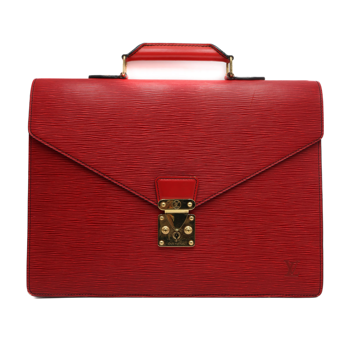 Louis Vuitton Pochette Serviette Ambassador Epi Rouge