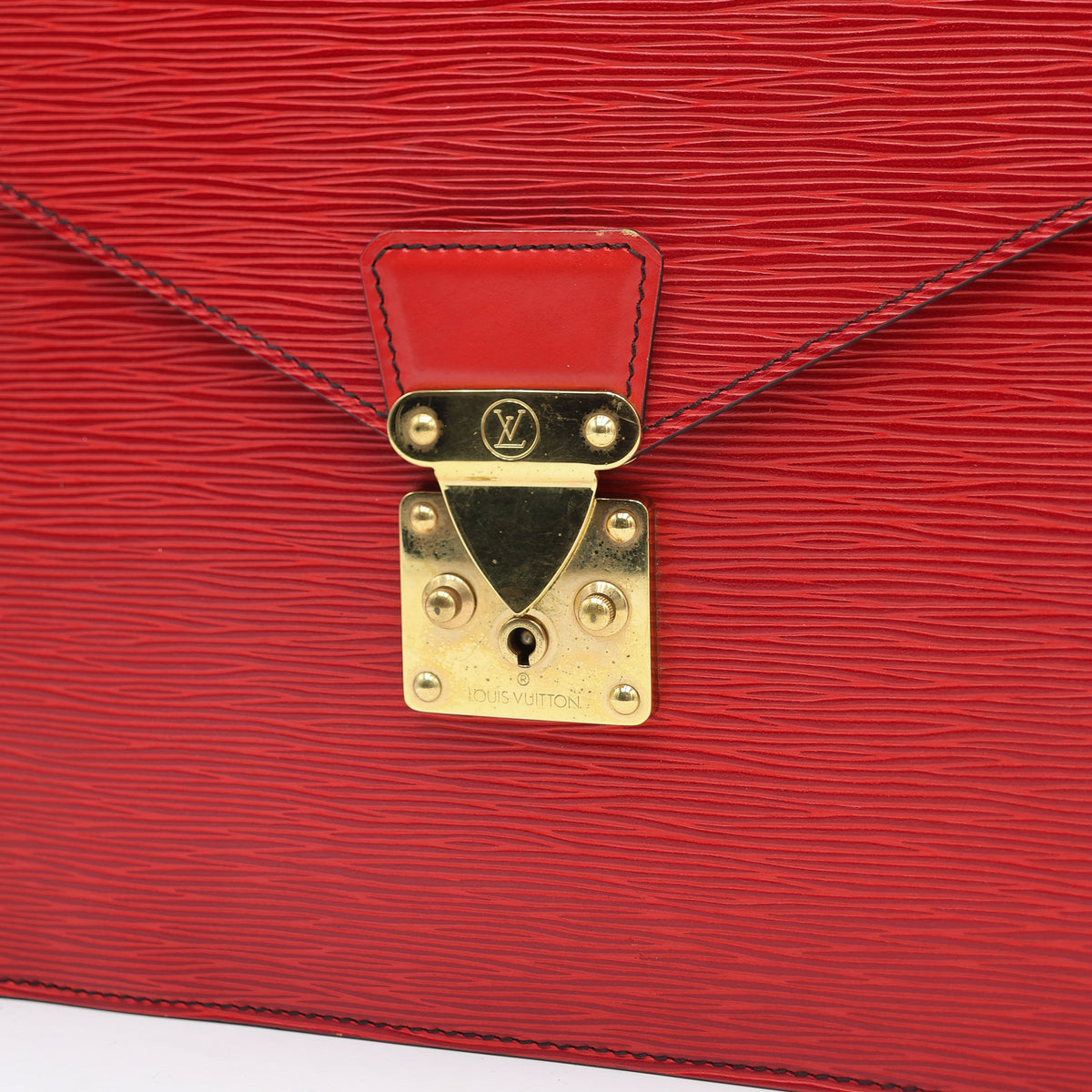 Louis Vuitton Pochette Serviette Ambassador Epi Rouge