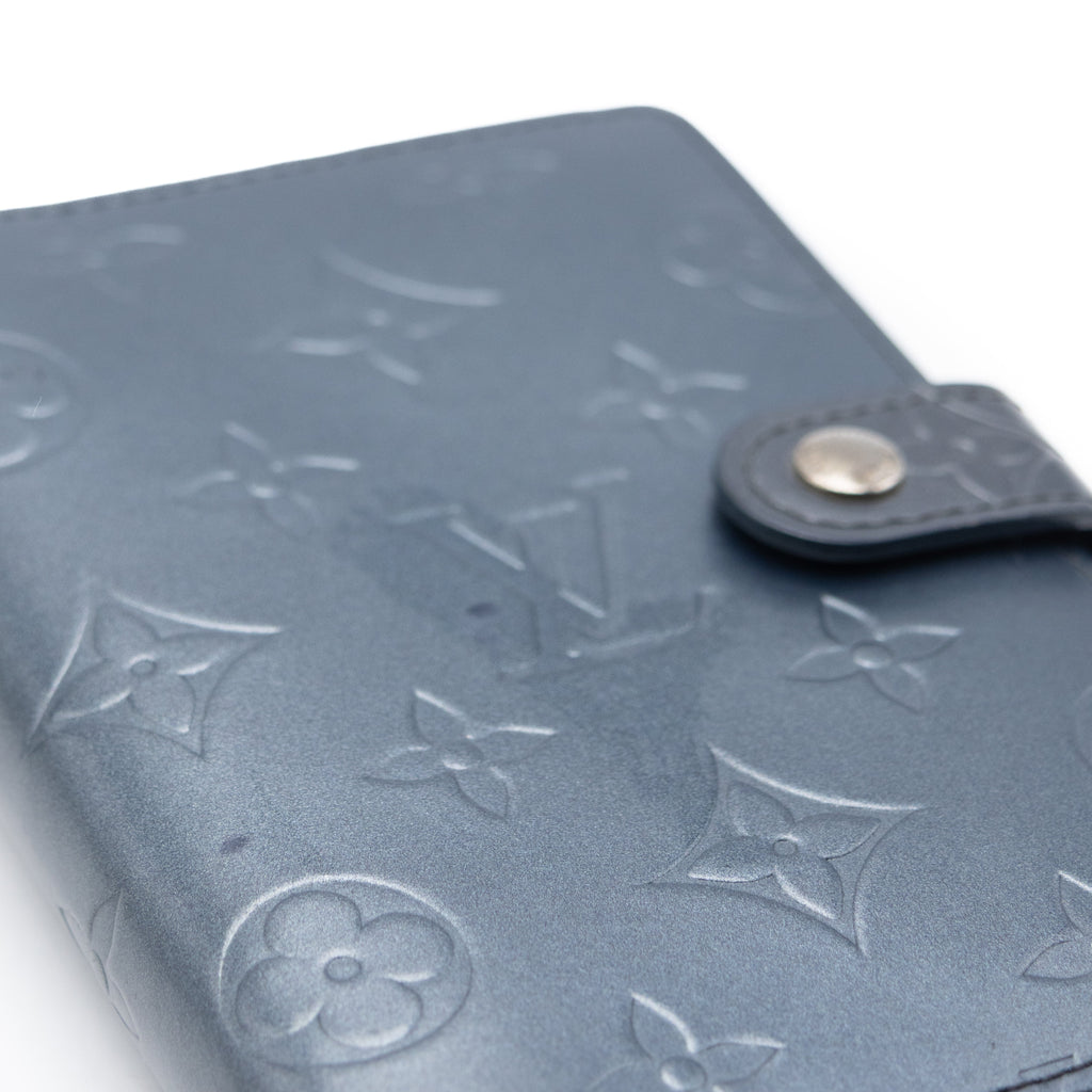 Louis Vuitton Porte Agenda Vernis Monogram Gris