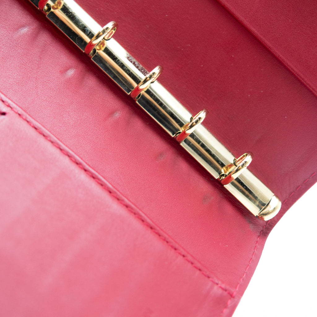 Louis Vuitton Porte Agenda Vernis Rouge