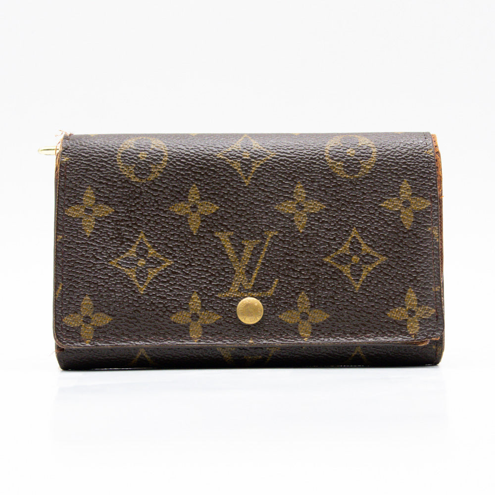 Louis Vuitton Porte Monnaie Tresor Monogram Marron