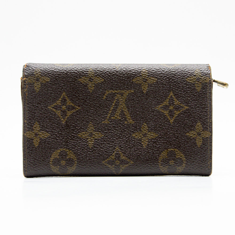 Louis Vuitton Porte Monnaie Tresor Monogram Marron