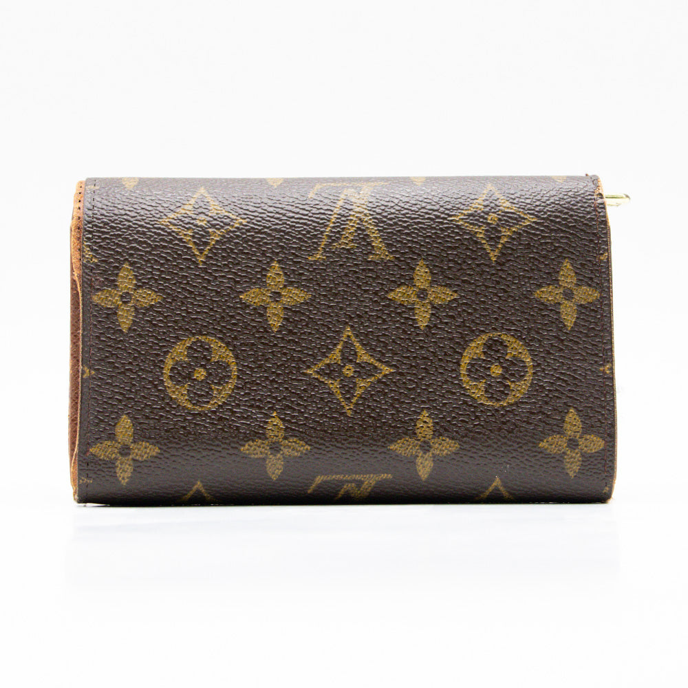 Louis Vuitton Porte Monnaie Tresor Monogram Marron