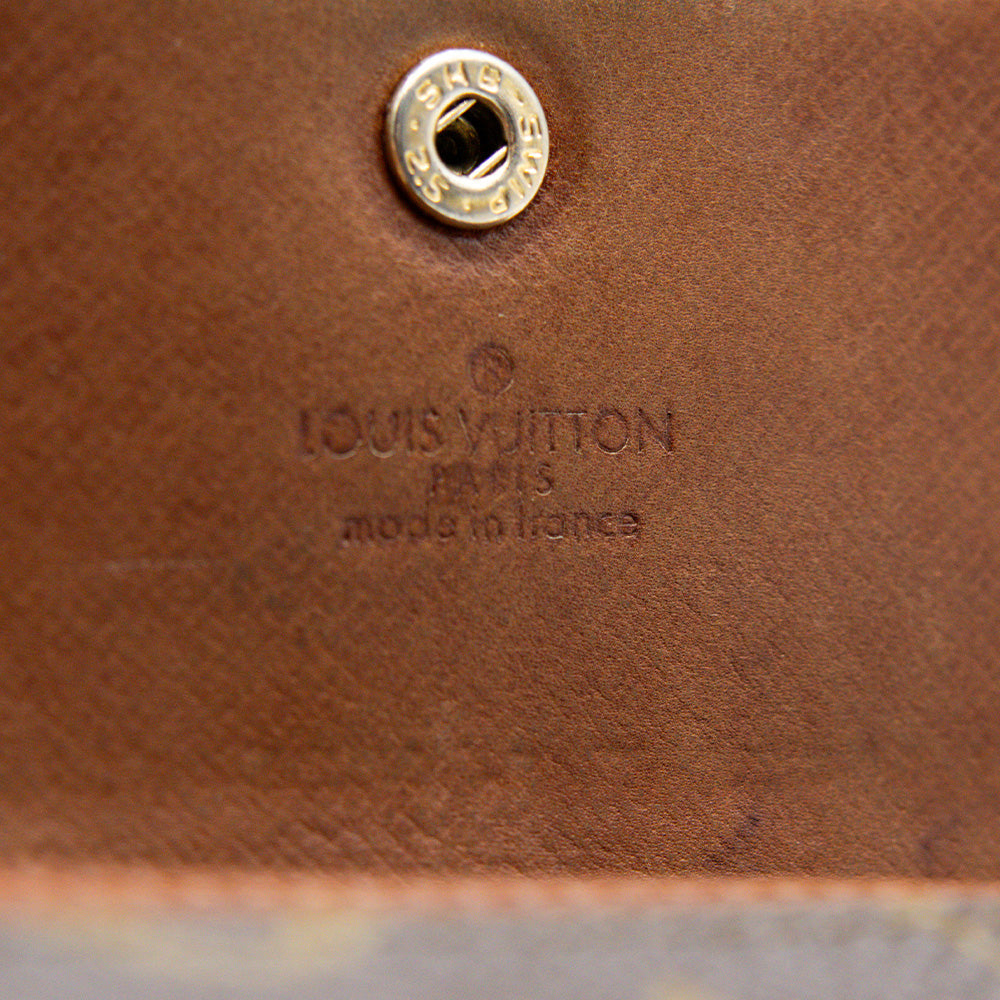 Louis Vuitton Porte Monnaie Tresor Monogram Marron