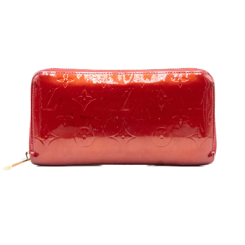 Louis Vuitton Portefeuille Long Vernis Rouge