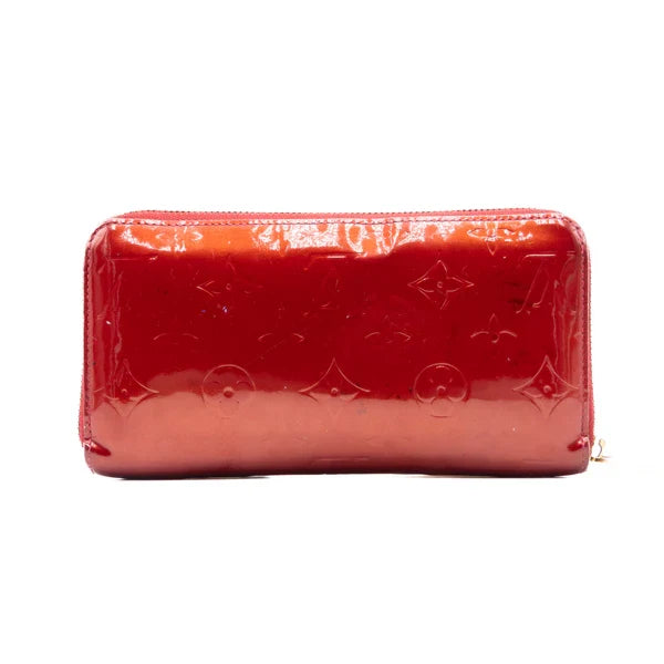 Louis Vuitton Portefeuille Long Vernis Rouge