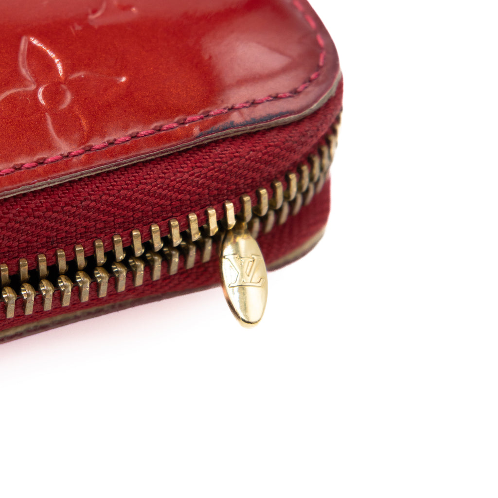 Louis Vuitton Portefeuille Long Vernis Rouge