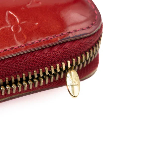 Louis Vuitton Portefeuille Long Vernis Rouge