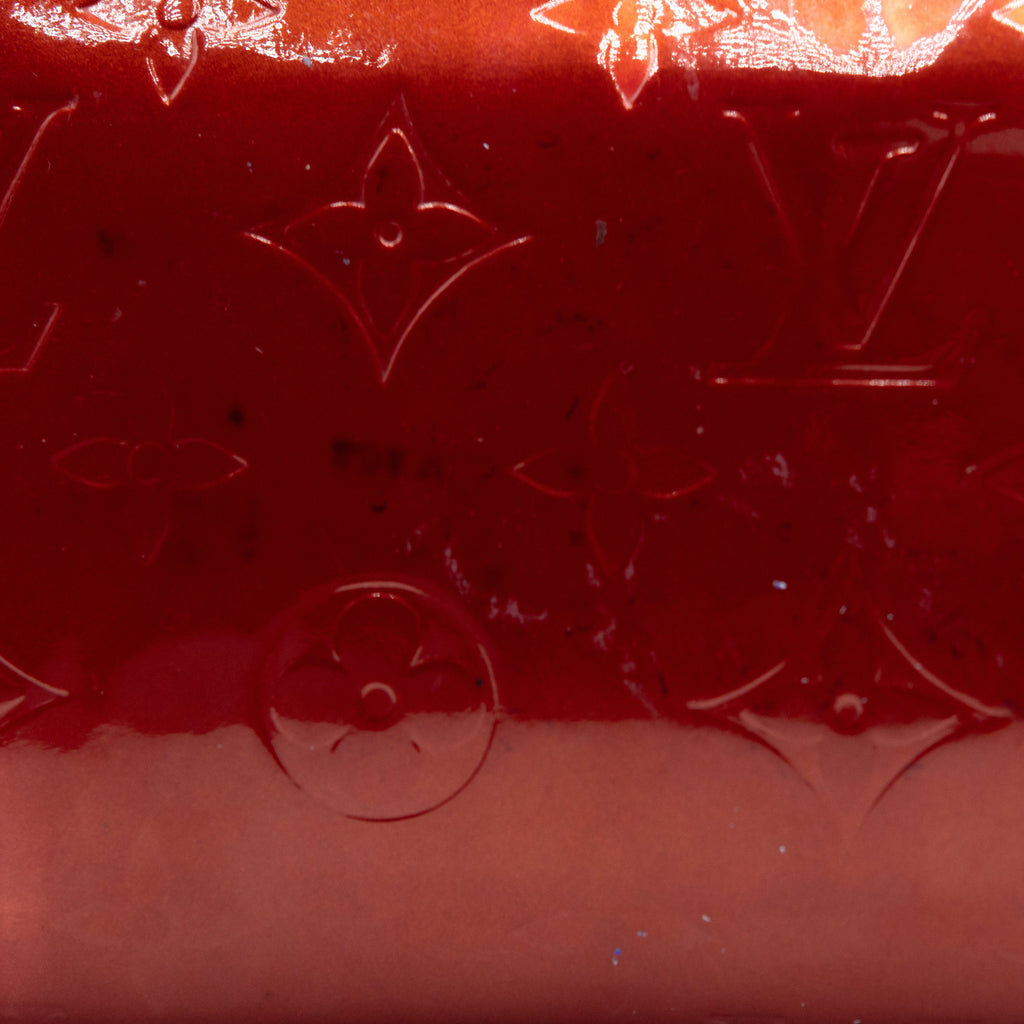 Louis Vuitton Portefeuille Long Vernis Rouge