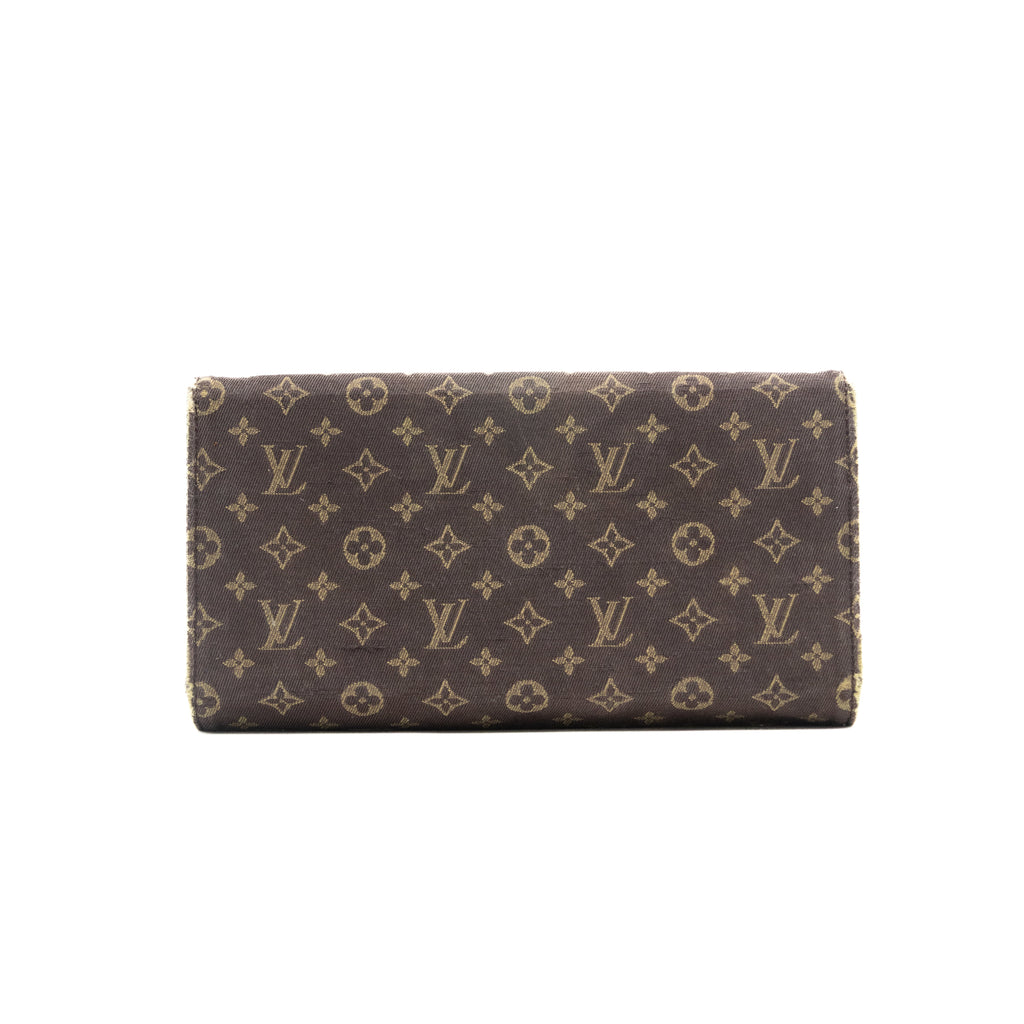 Louis Vuitton Portefeuille Mini Lin Monogram Marron