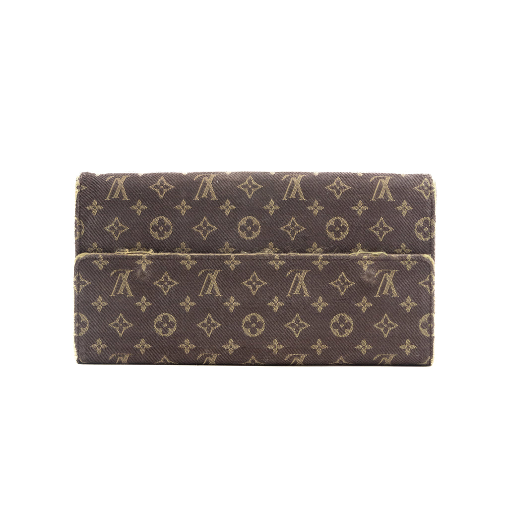 Louis Vuitton Portefeuille Mini Lin Monogram Marron