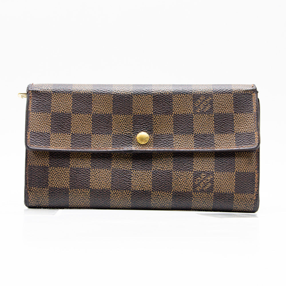 Louis Vuitton Portefeuille Sarah Damier Marron