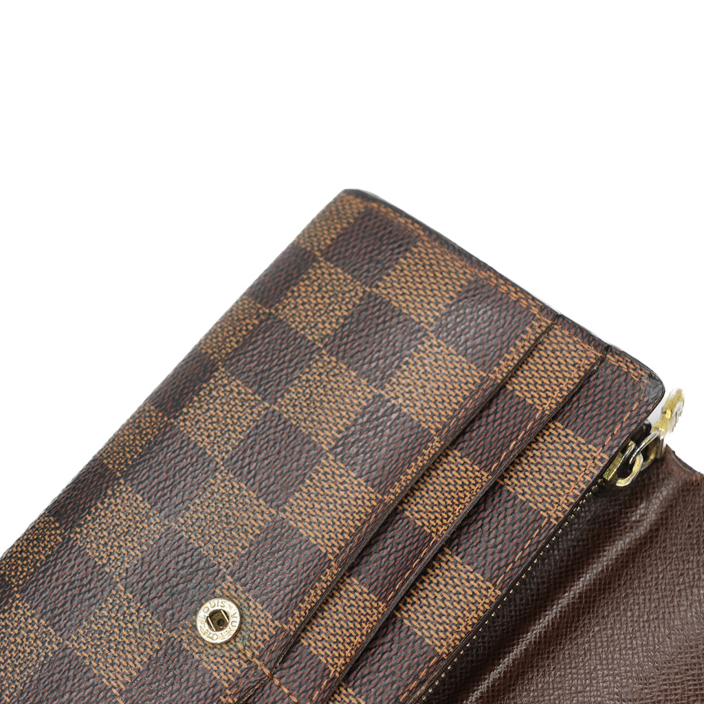 Louis Vuitton Portefeuille Sarah Damier Marron