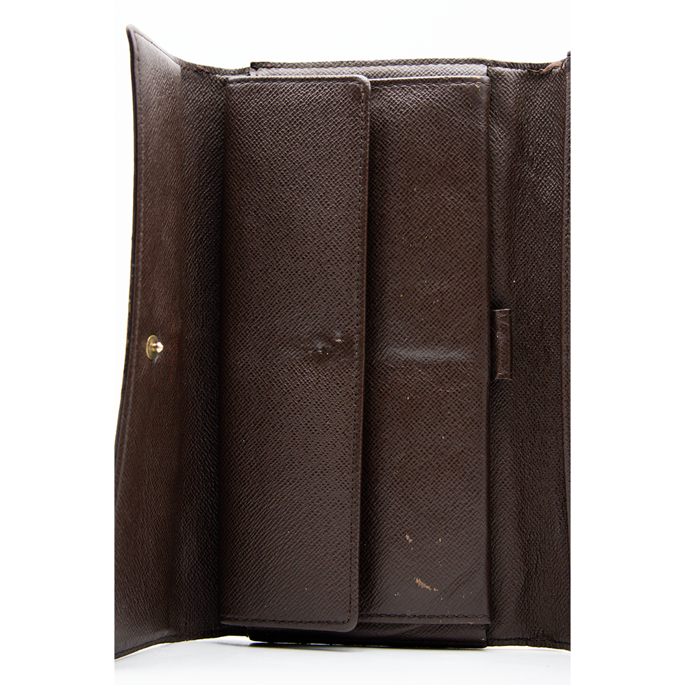 Louis Vuitton Portefeuille Sarah Damier Marron
