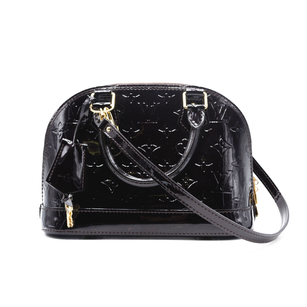 Louis Vuitton Sac a main Alma BB Vernis Aubergine