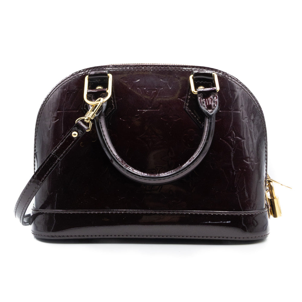 Louis Vuitton Sac a main Alma BB Vernis Aubergine