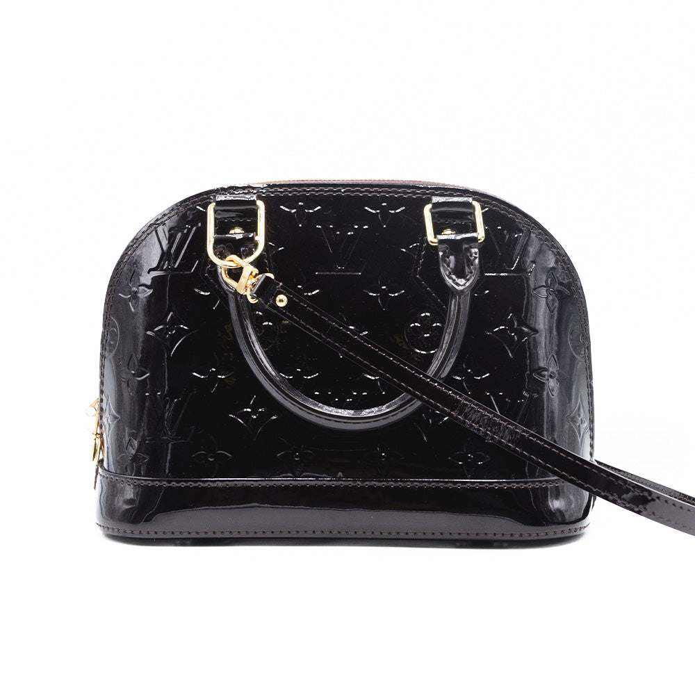 Louis Vuitton Sac a main Alma BB Vernis Aubergine