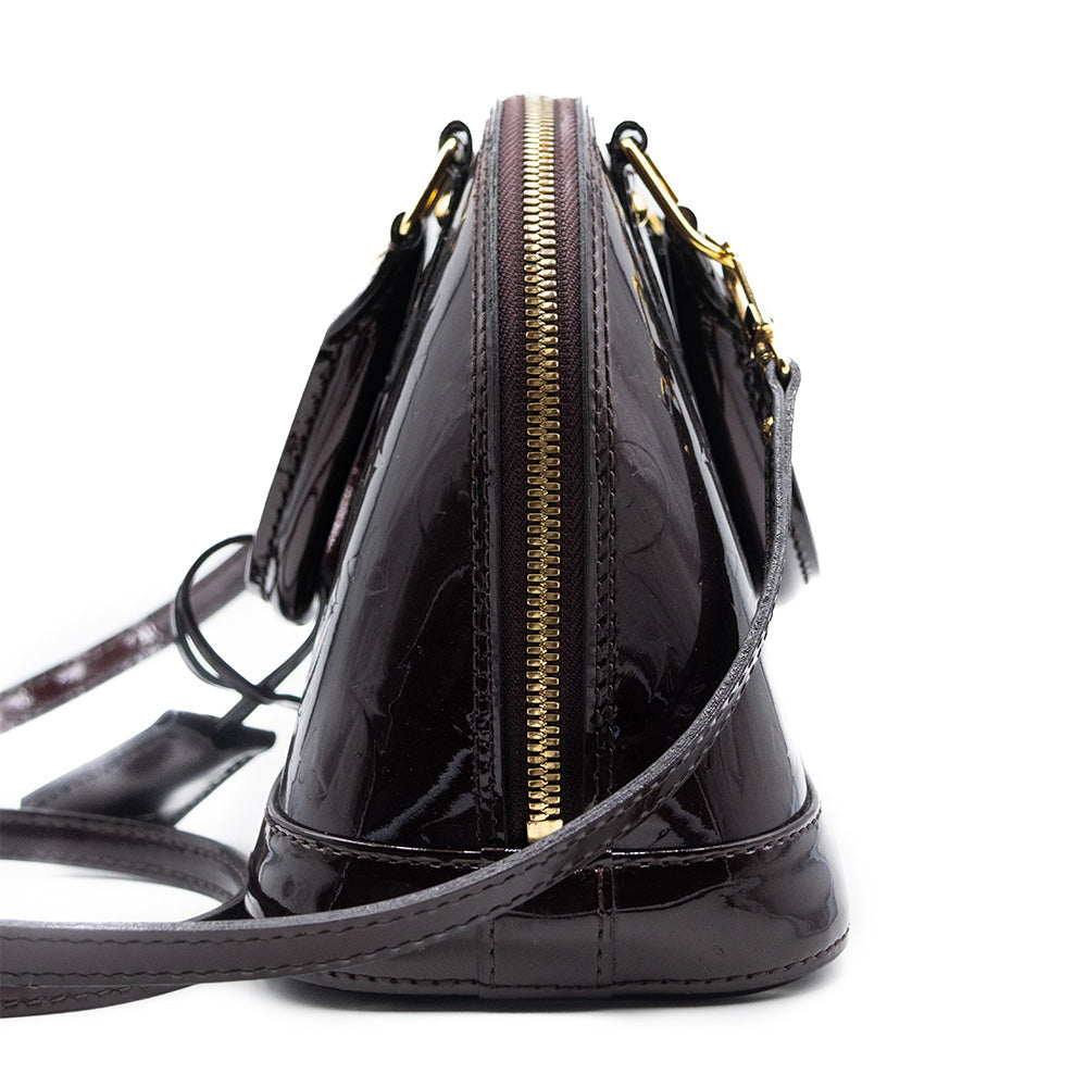 Louis Vuitton Sac a main Alma BB Vernis Aubergine