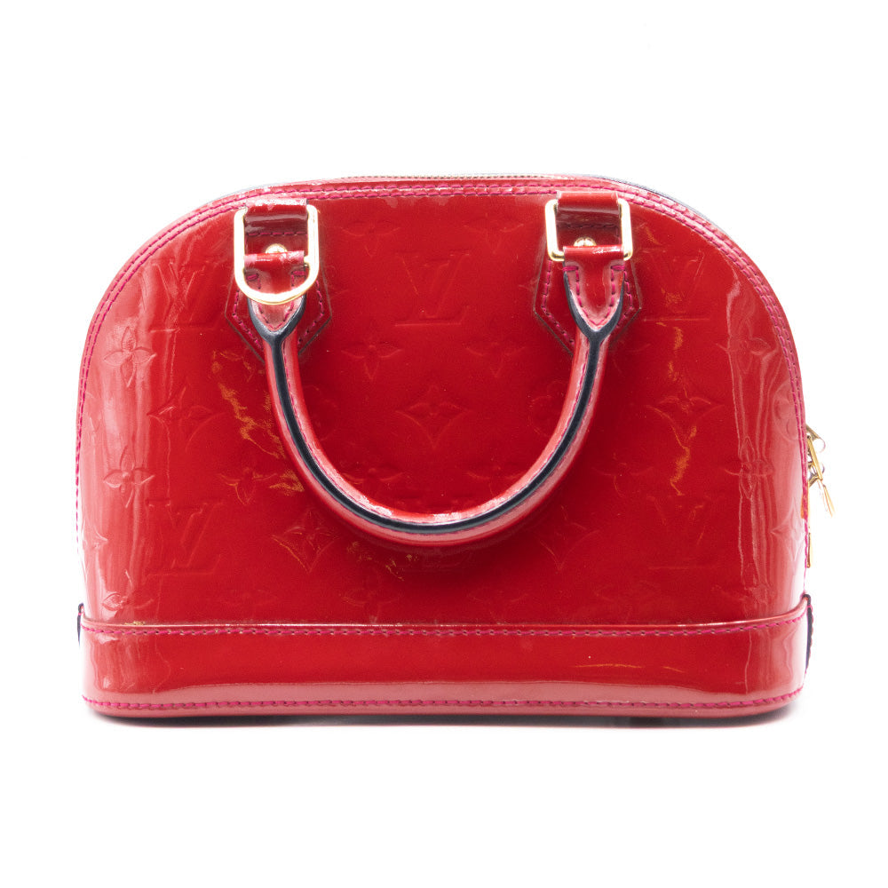 Louis Vuitton Sac à main Alma BB Vernis Rouge