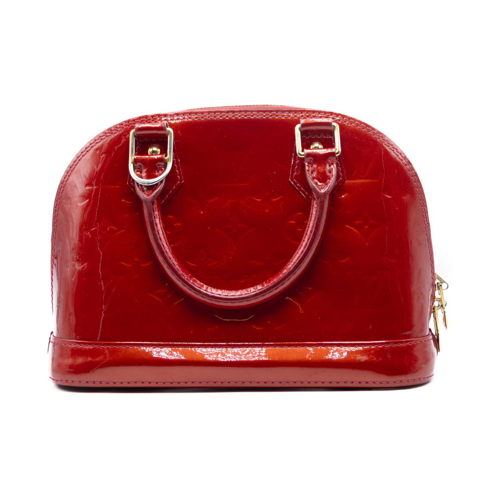 Louis Vuitton Sac à main Alma BB Vernis Rouge