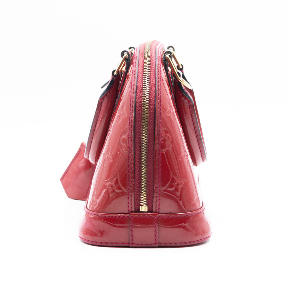 Louis Vuitton Sac à main Alma BB Vernis Rouge