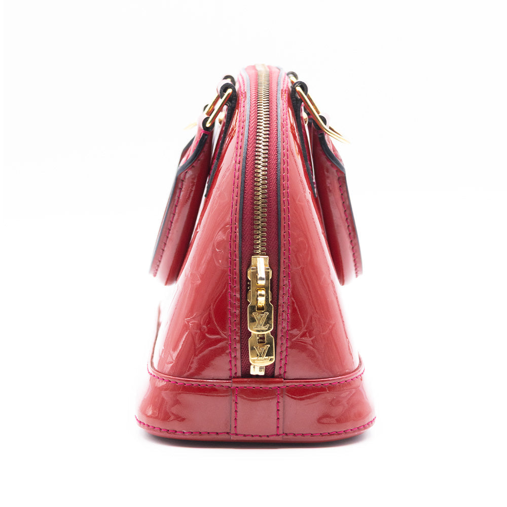 Louis Vuitton Sac à main Alma BB Vernis Rouge