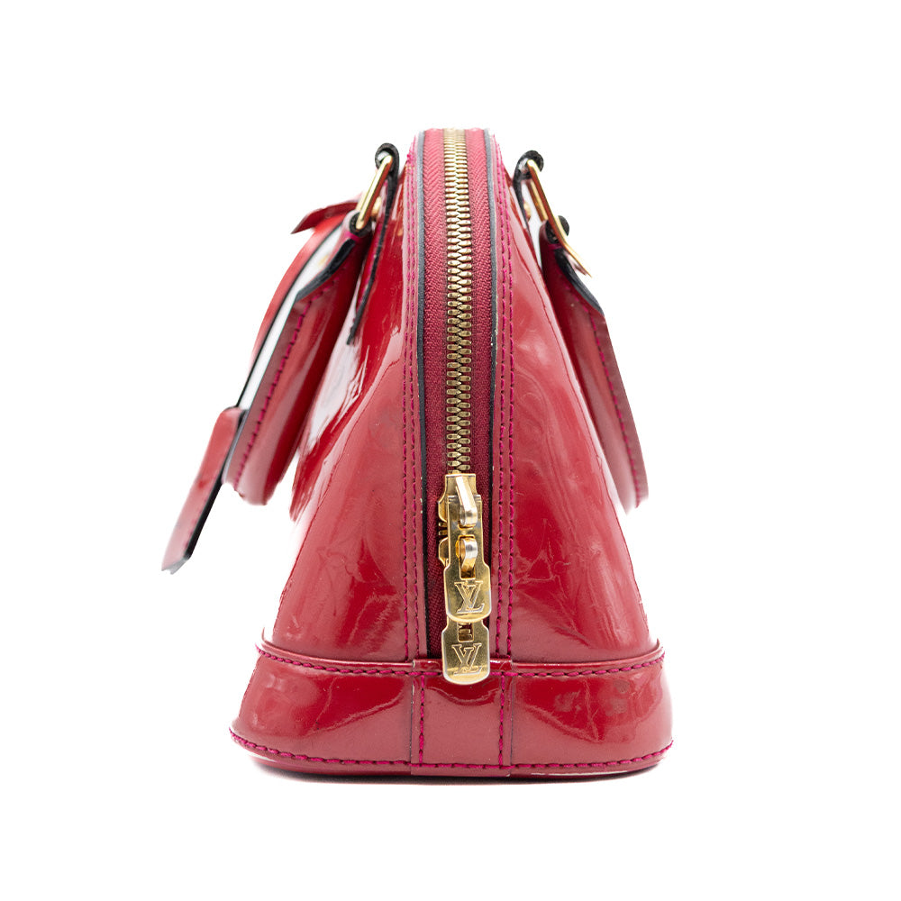 Louis Vuitton Sac à main Alma BB Vernis Rouge