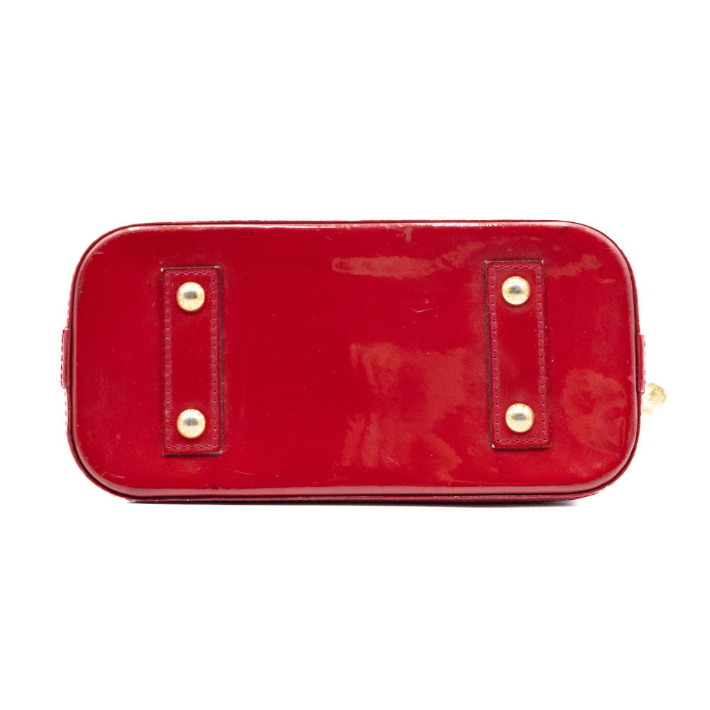 Louis Vuitton Sac à main Alma BB Vernis Rouge
