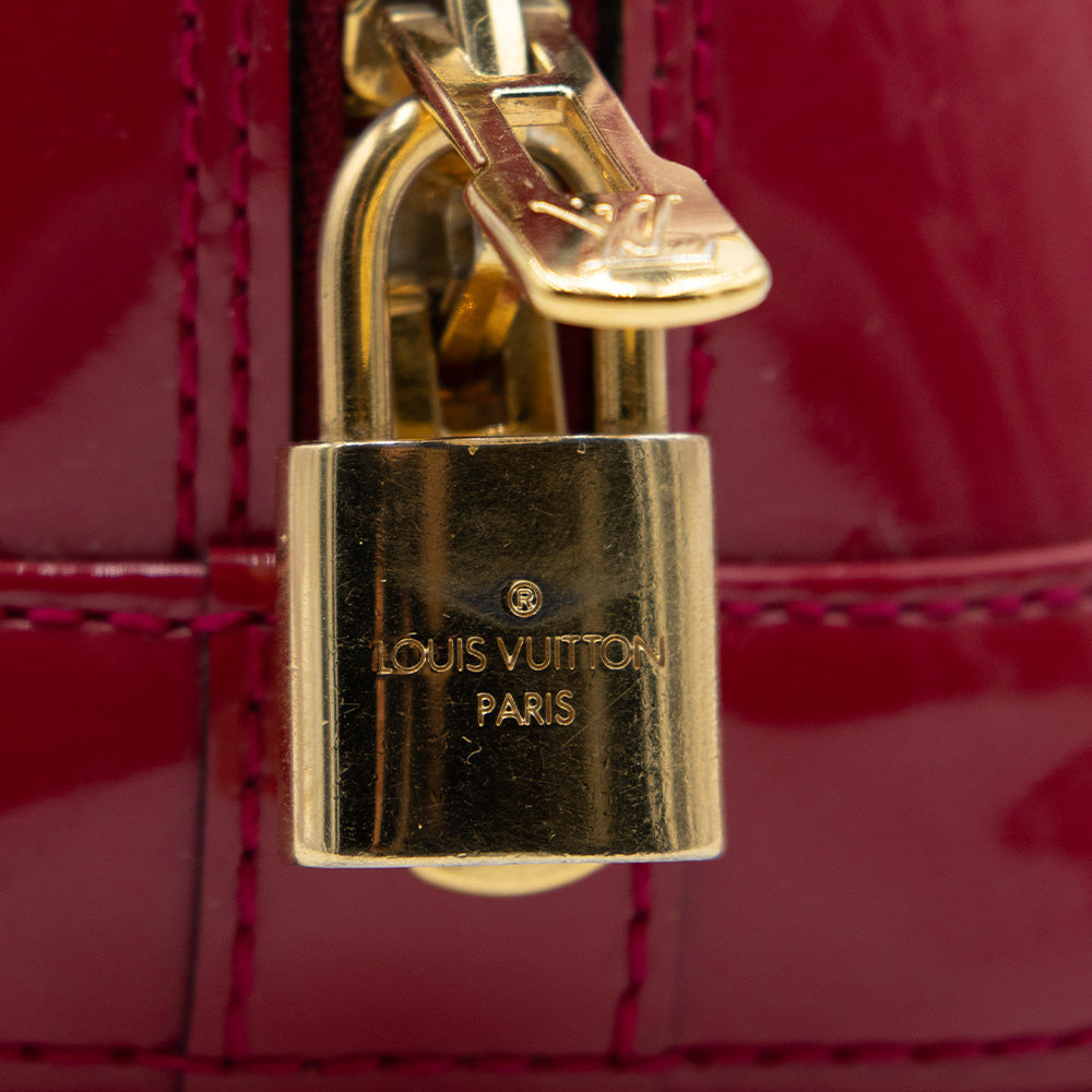 Louis Vuitton Sac à main Alma BB Vernis Rouge