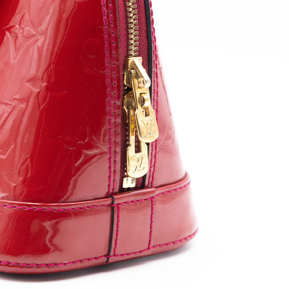 Louis Vuitton Sac à main Alma BB Vernis Rouge