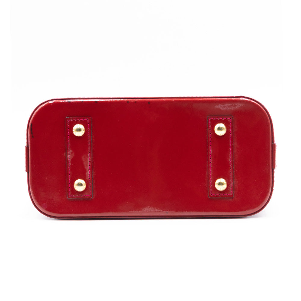 Louis Vuitton Sac à main Alma BB Vernis Rouge