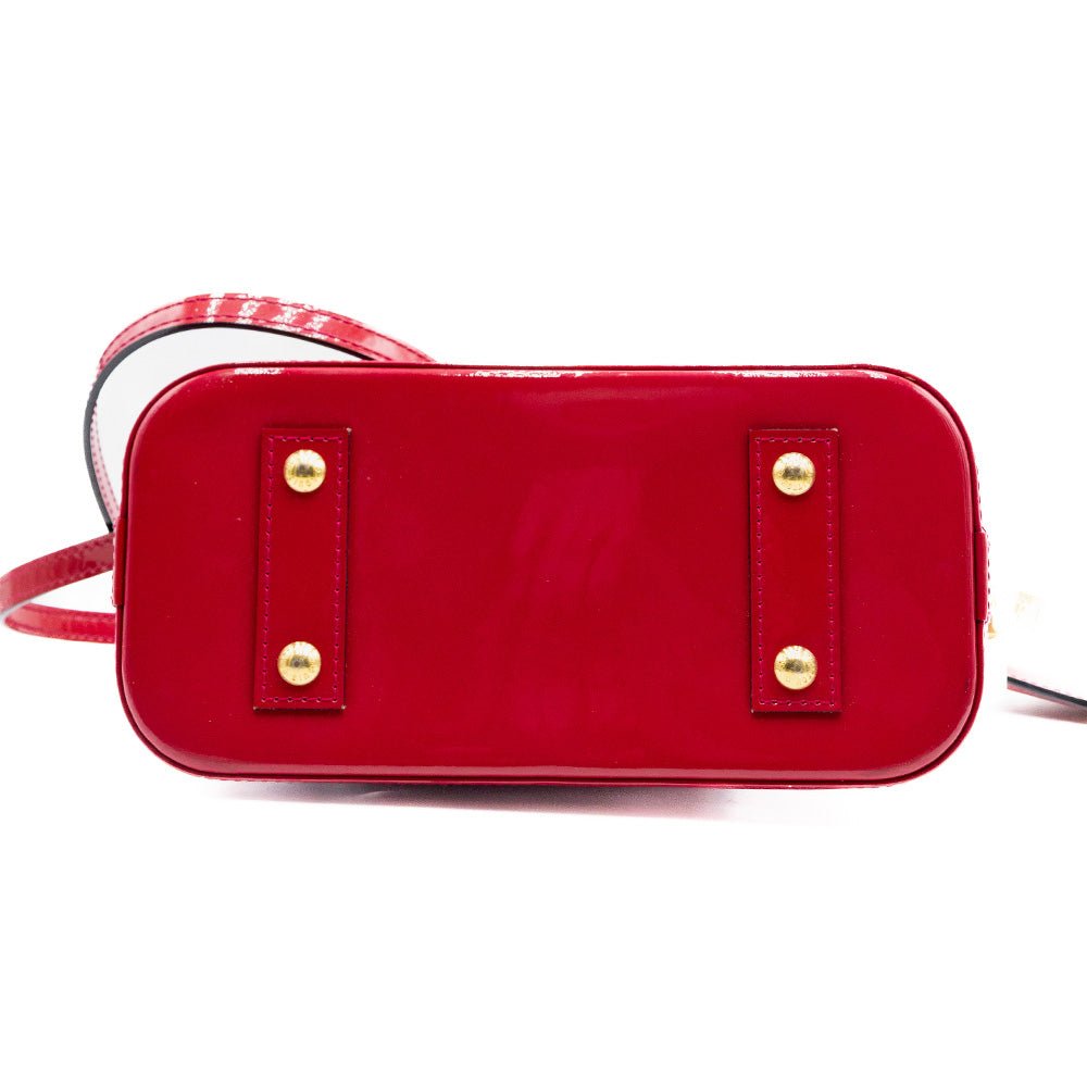 Louis Vuitton Sac à main Alma BB Vernis Rouge