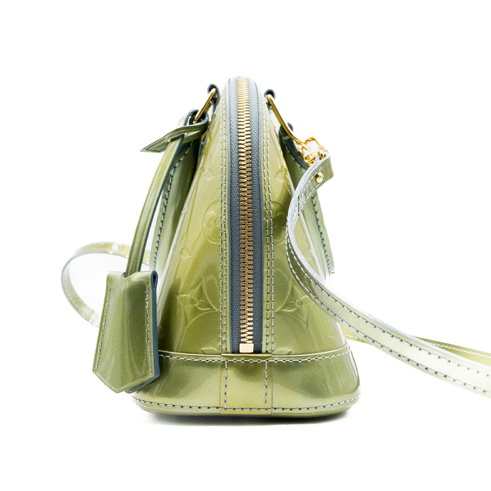 Louis Vuitton Sac à main Alma BB Vernis Vert Olive