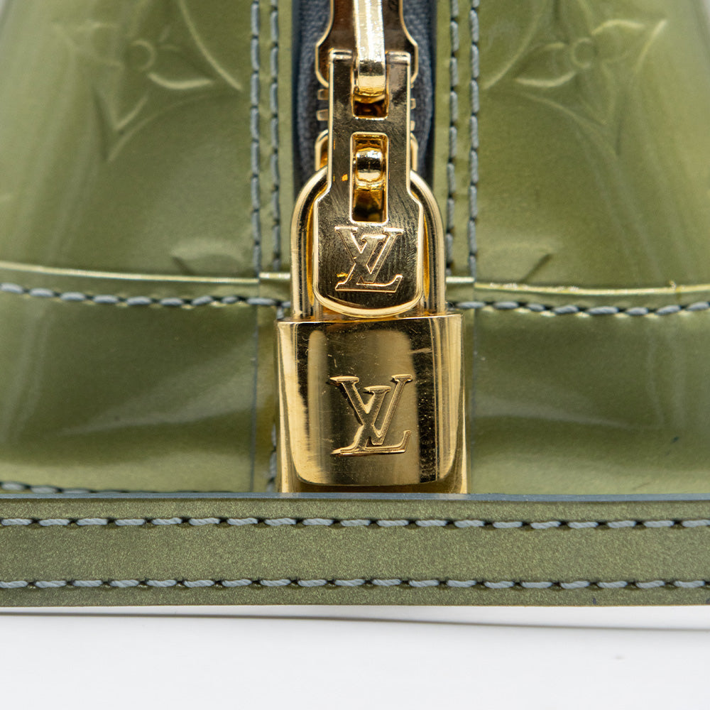 Louis Vuitton Sac à main Alma BB Vernis Vert Olive