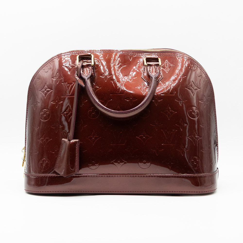 Louis Vuitton Sac à main Alma PM Vernis Aubergine