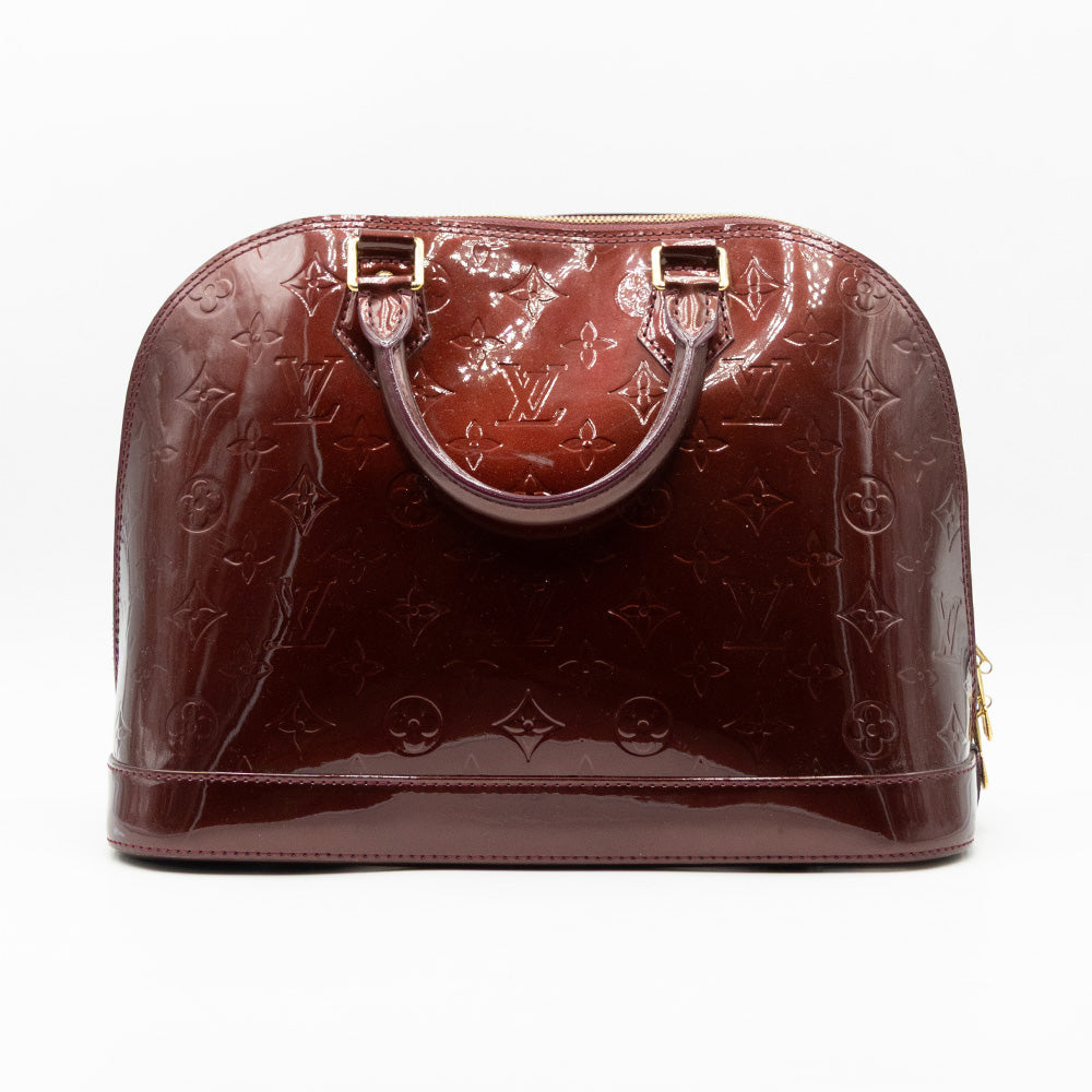 Louis Vuitton Sac à main Alma PM Vernis Aubergine