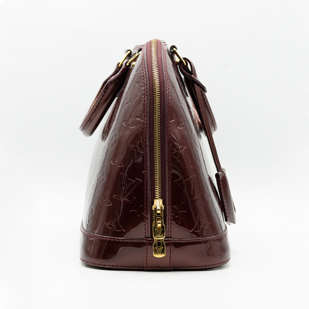 Louis Vuitton Sac à main Alma PM Vernis Aubergine