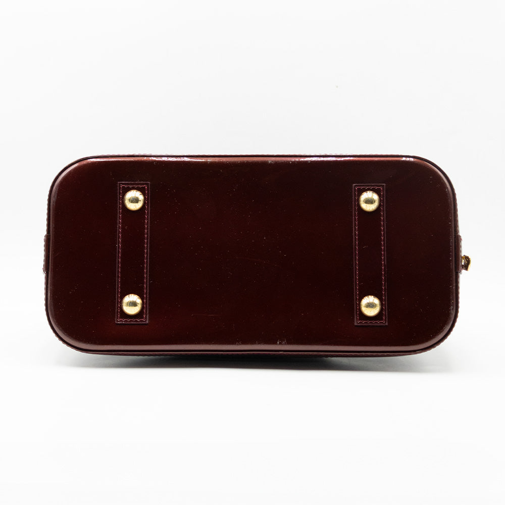 Louis Vuitton Sac à main Alma PM Vernis Aubergine