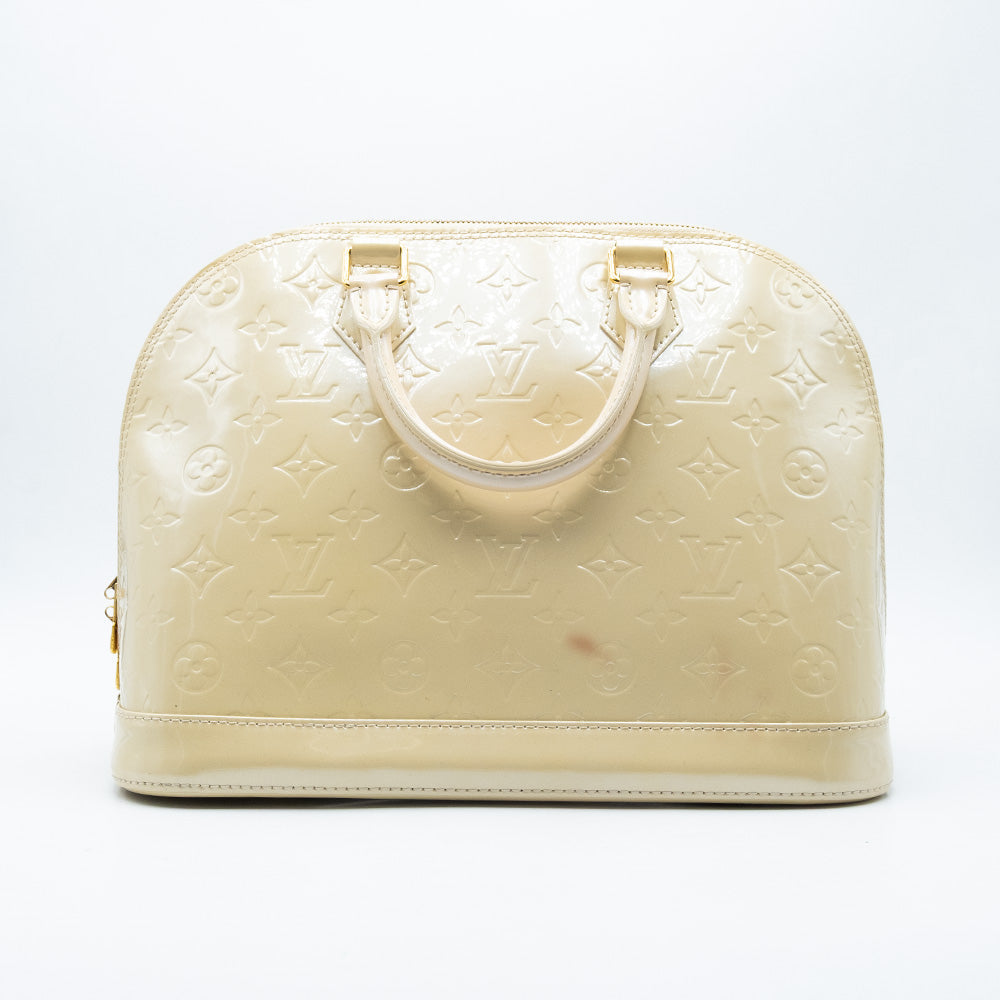 Louis Vuitton Sac à main Alma PM Vernis Beige
