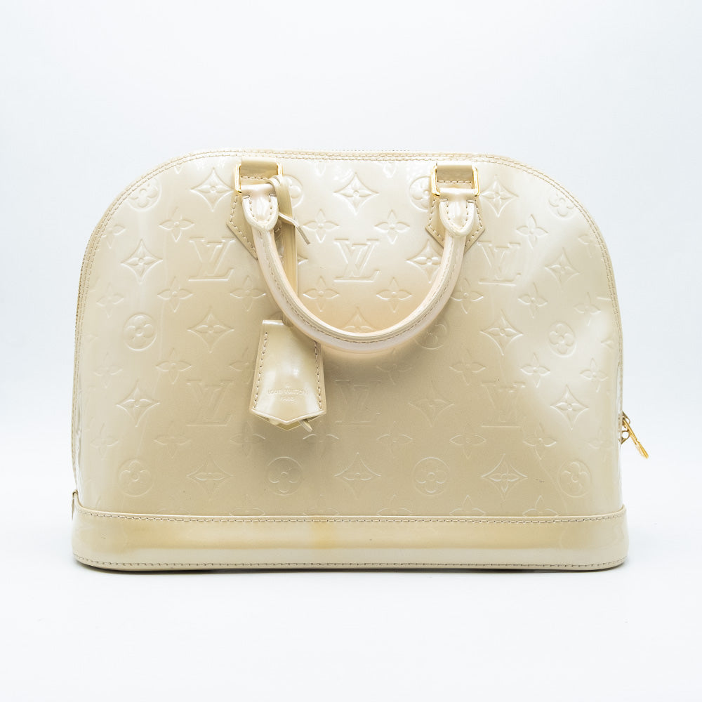 Louis Vuitton Sac à main Alma PM Vernis Beige