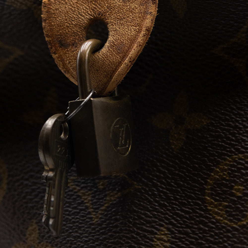Louis Vuitton Sac à main Boston 35 Monogram Marron