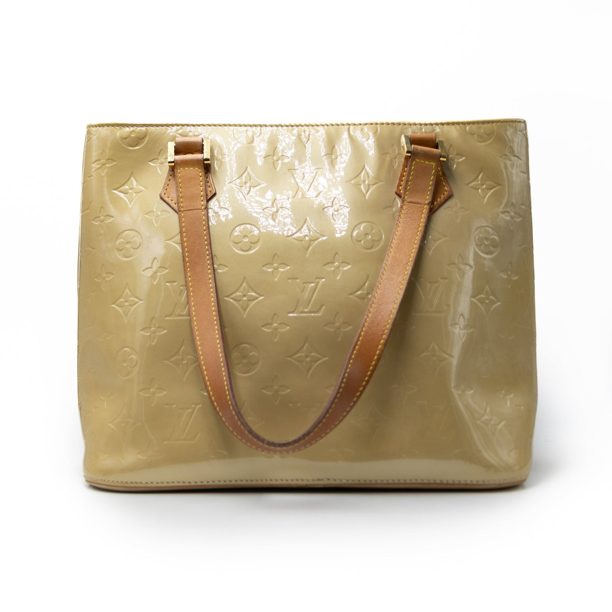 Louis Vuitton Sac à main Houston Vernis Beige
