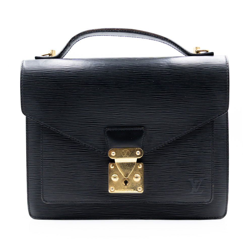 Louis Vuitton Sac à Main Monceau 28 Epi Noir
