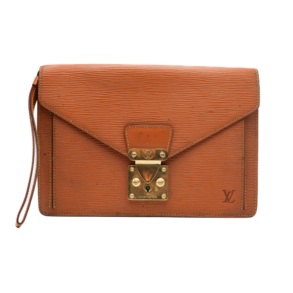 Louis Vuitton Sac à Main Sellier Epi Marron