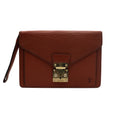 Louis Vuitton Sac à Main Sellier Epi Marron