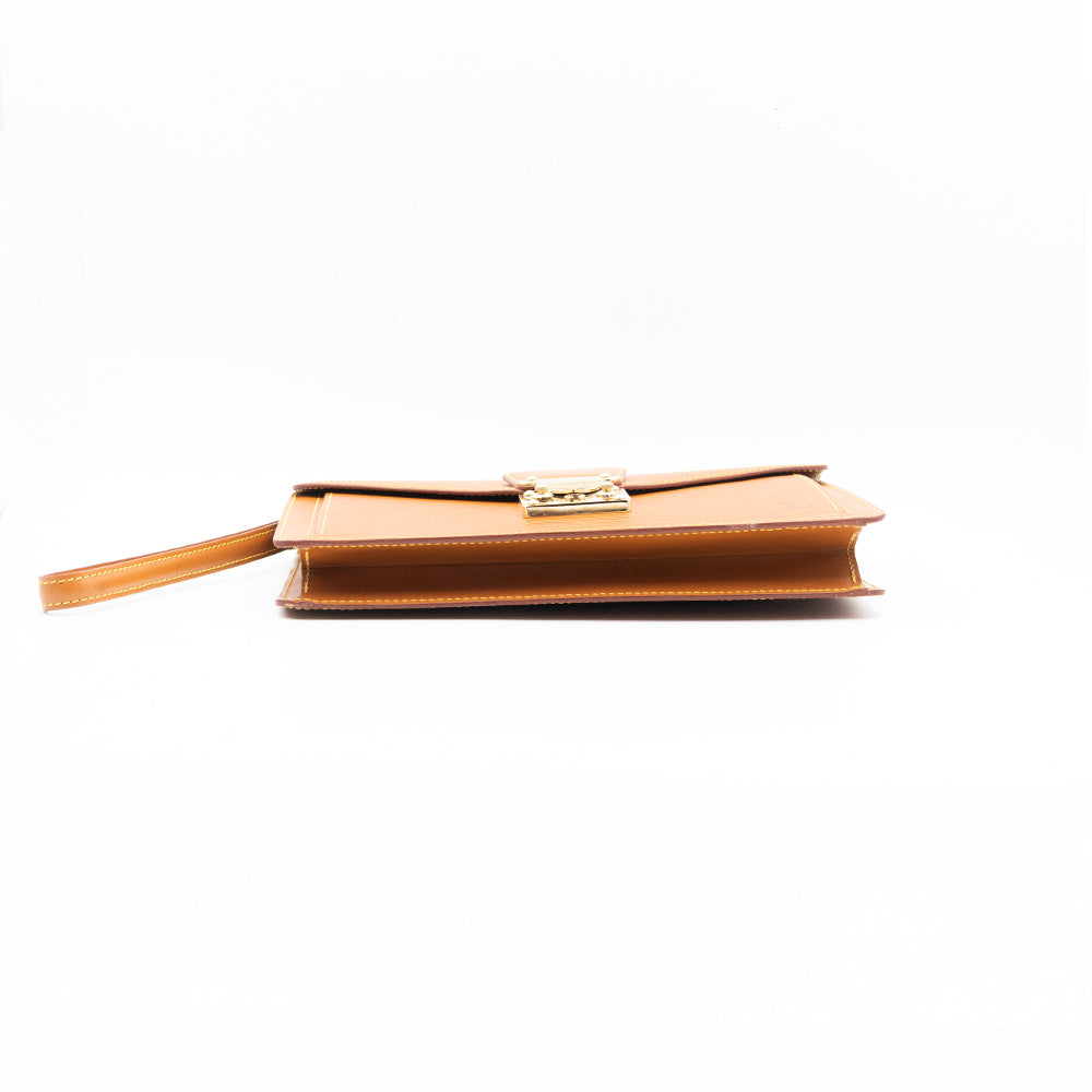 Louis Vuitton Sac à Main Sellier Epi Marron